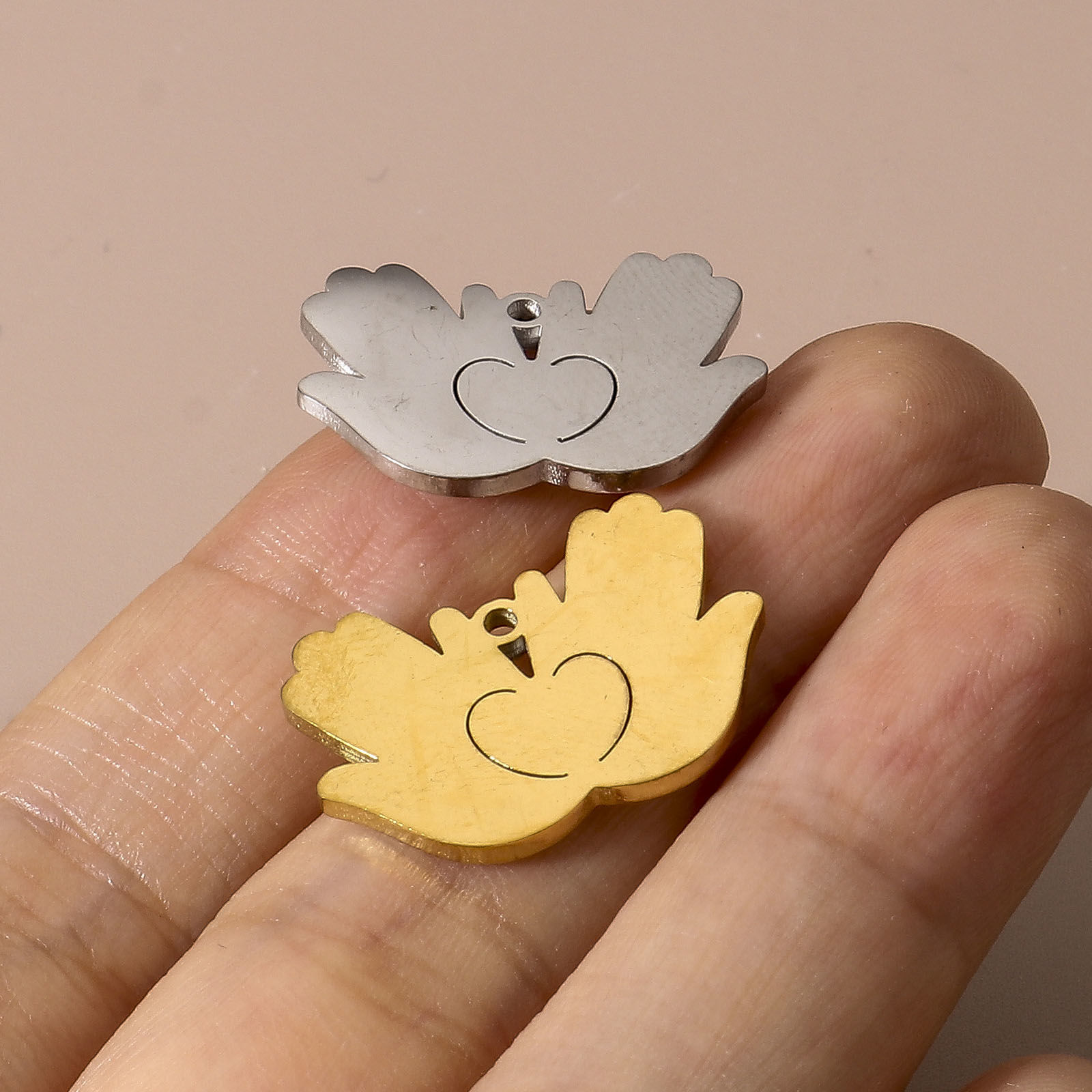 Imagen de 304 Acero Inoxidable Colgantes Charms 5 Unidades