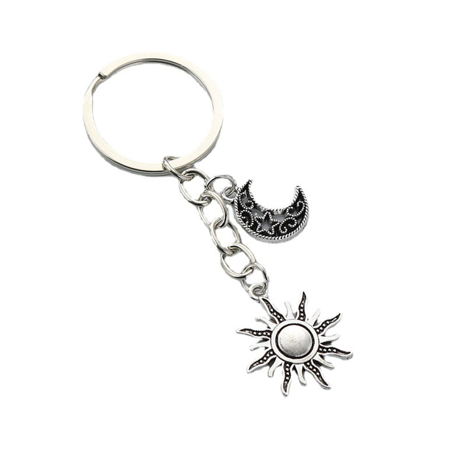 Picture of Pastoral Style Keychain & Keyring Antique Silver Color Pineapple/ Ananas Fruit Grape