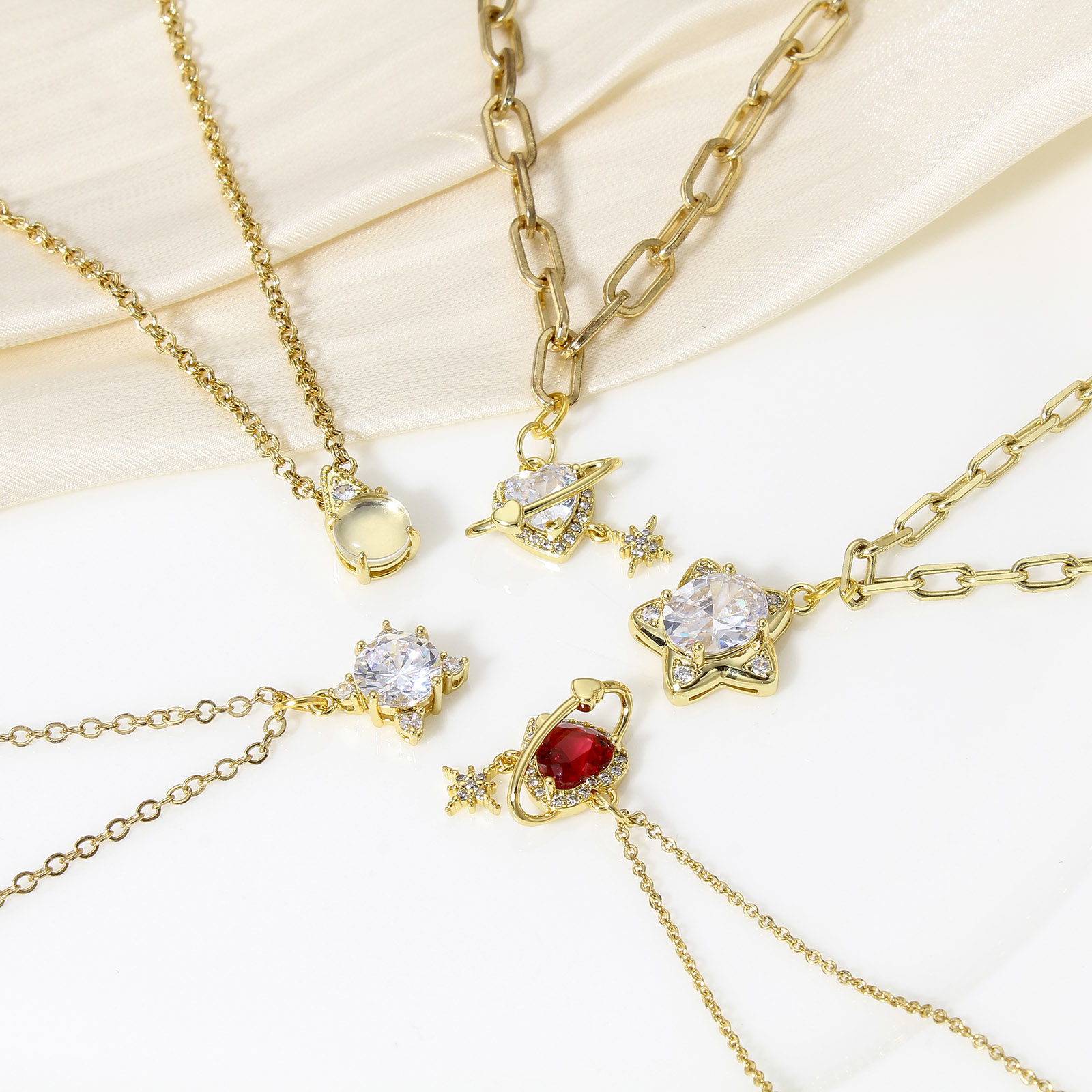 Immagine di 1 Pz Ottone Charms 18K Vero Oro Placcato