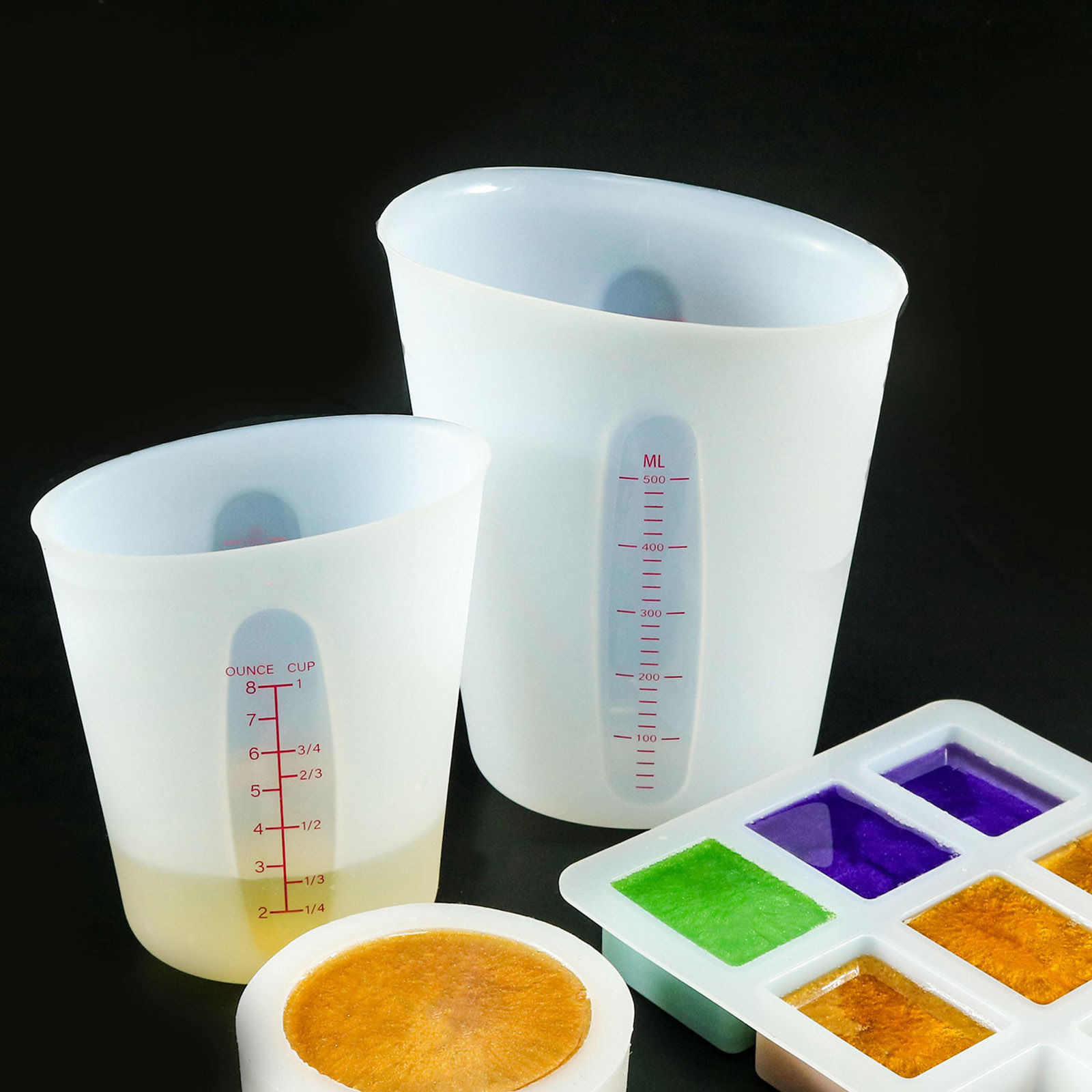 Imagen de 1 Piece Silicone Measuring Cup White
