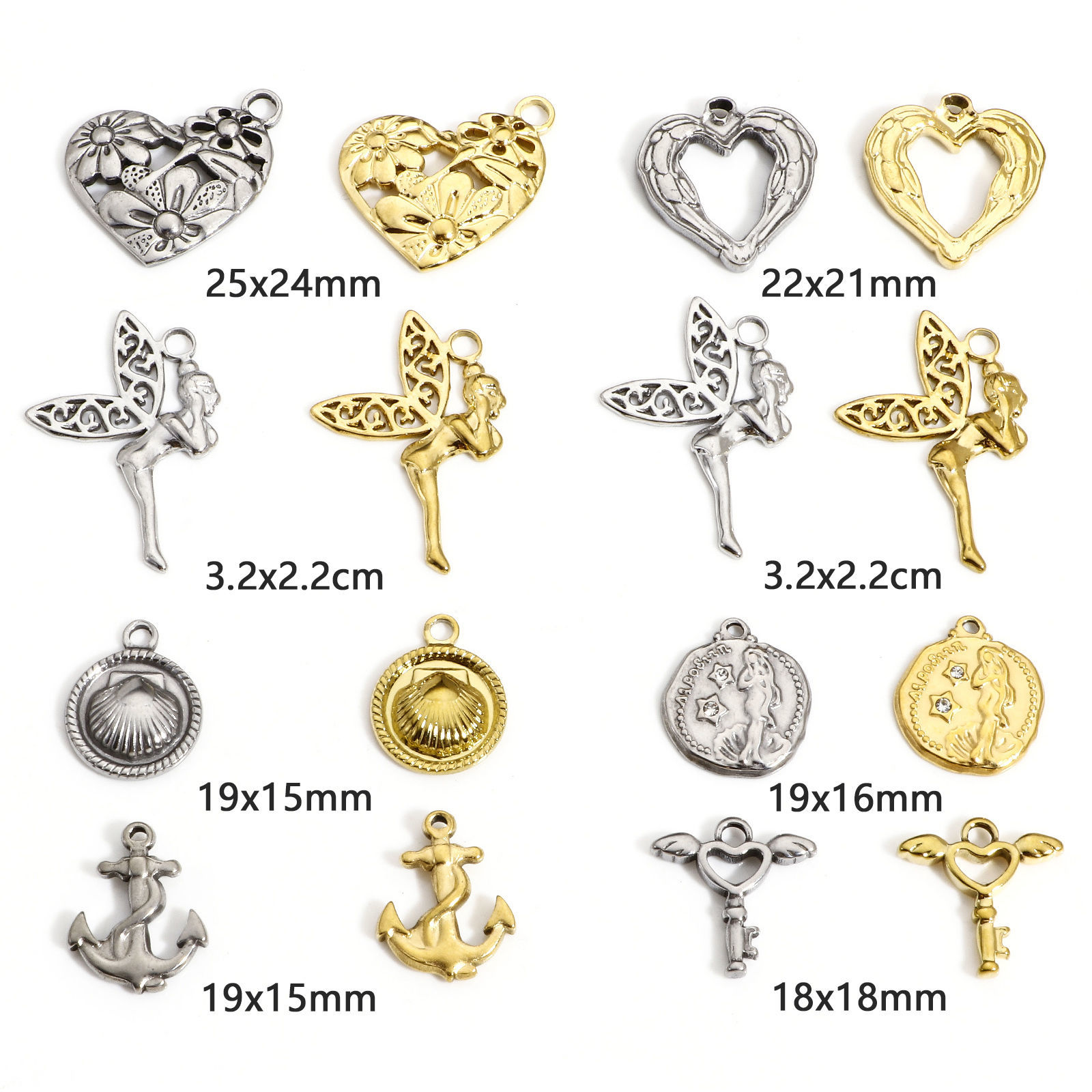 Immagine di 1 Pz 304 Acciaio Inossidabile Charms