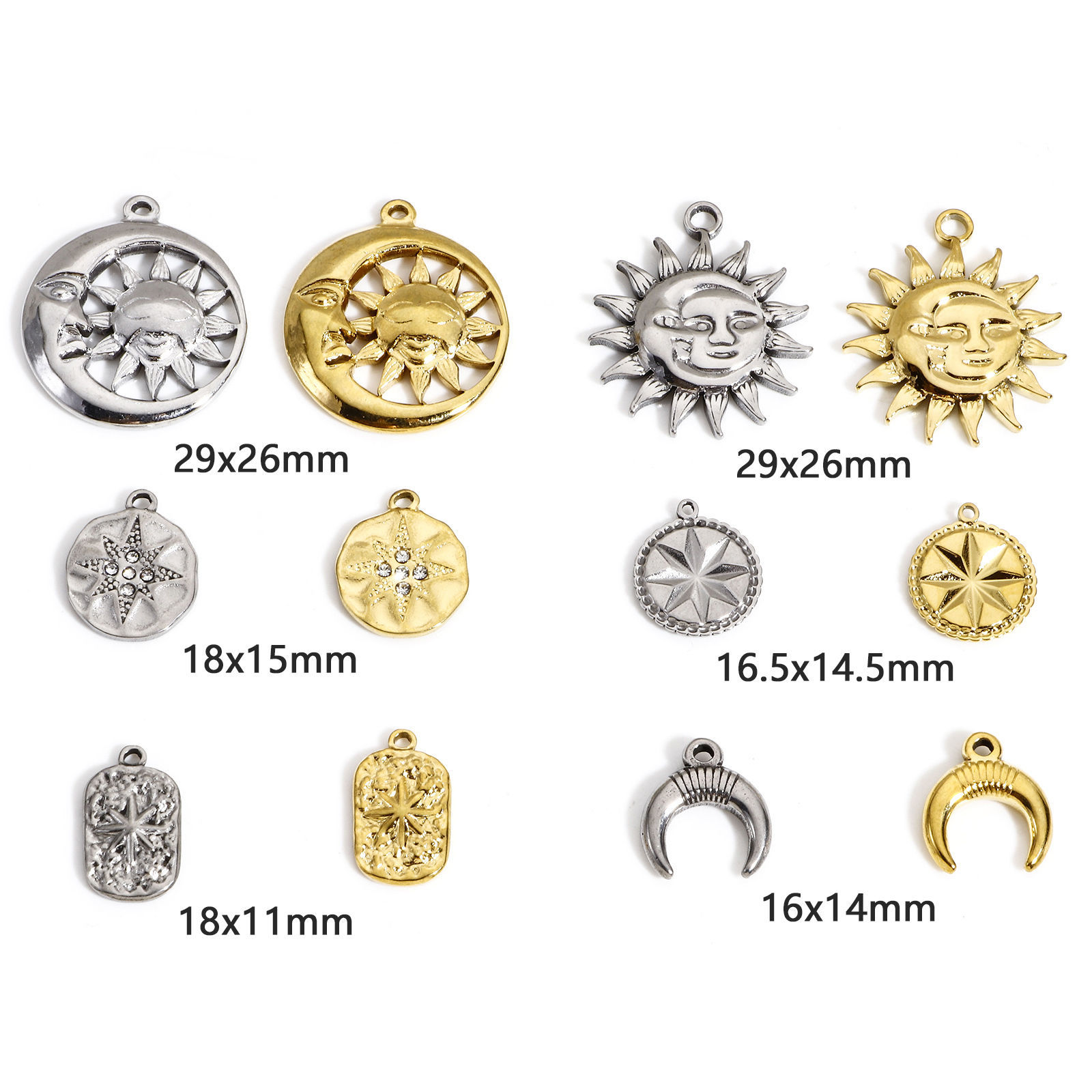 Immagine di 1 Pz 304 Acciaio Inossidabile Galassia Charms