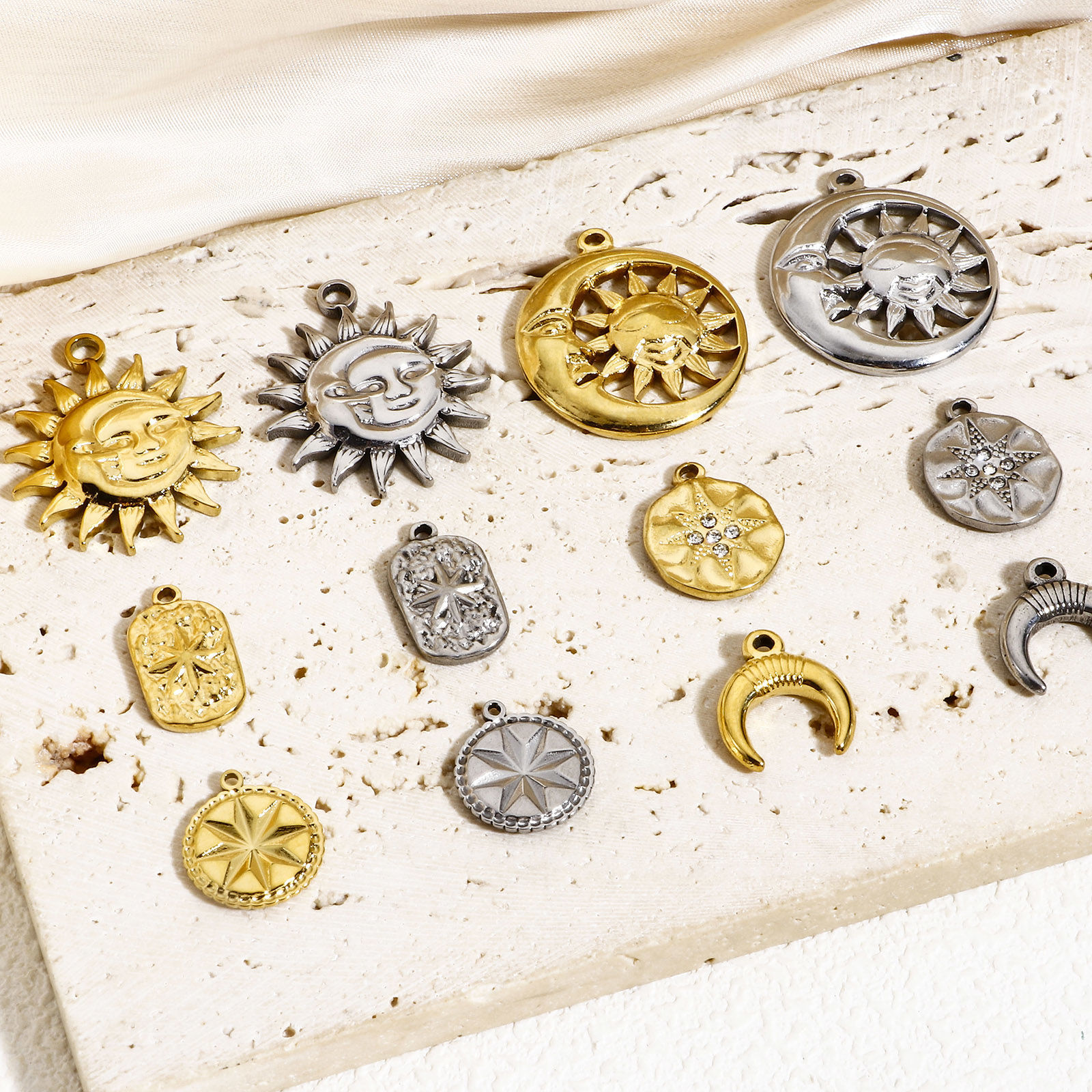 Immagine di 1 Pz 304 Acciaio Inossidabile Galassia Charms