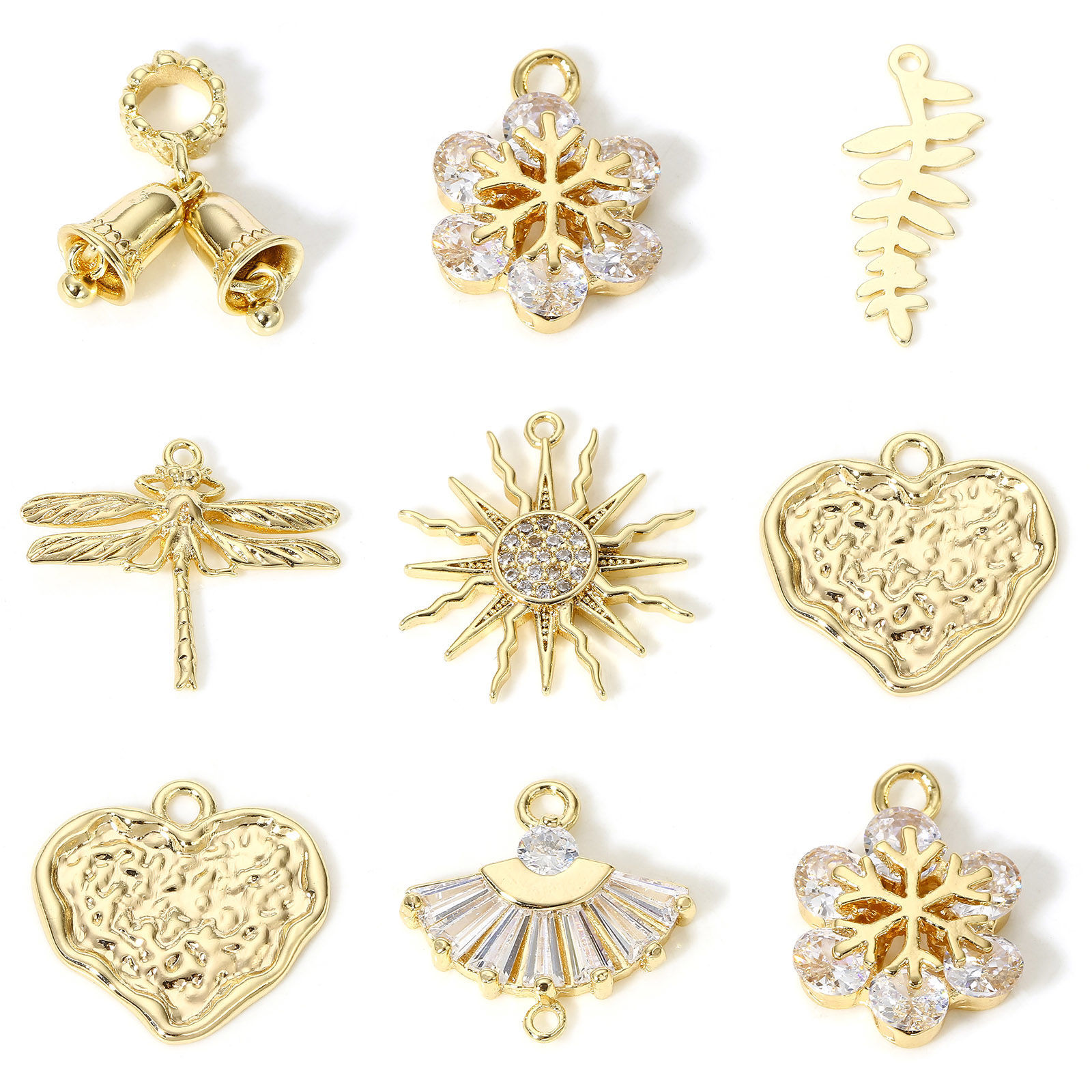 Picture of Brass Charms 18K Real Gold Plated