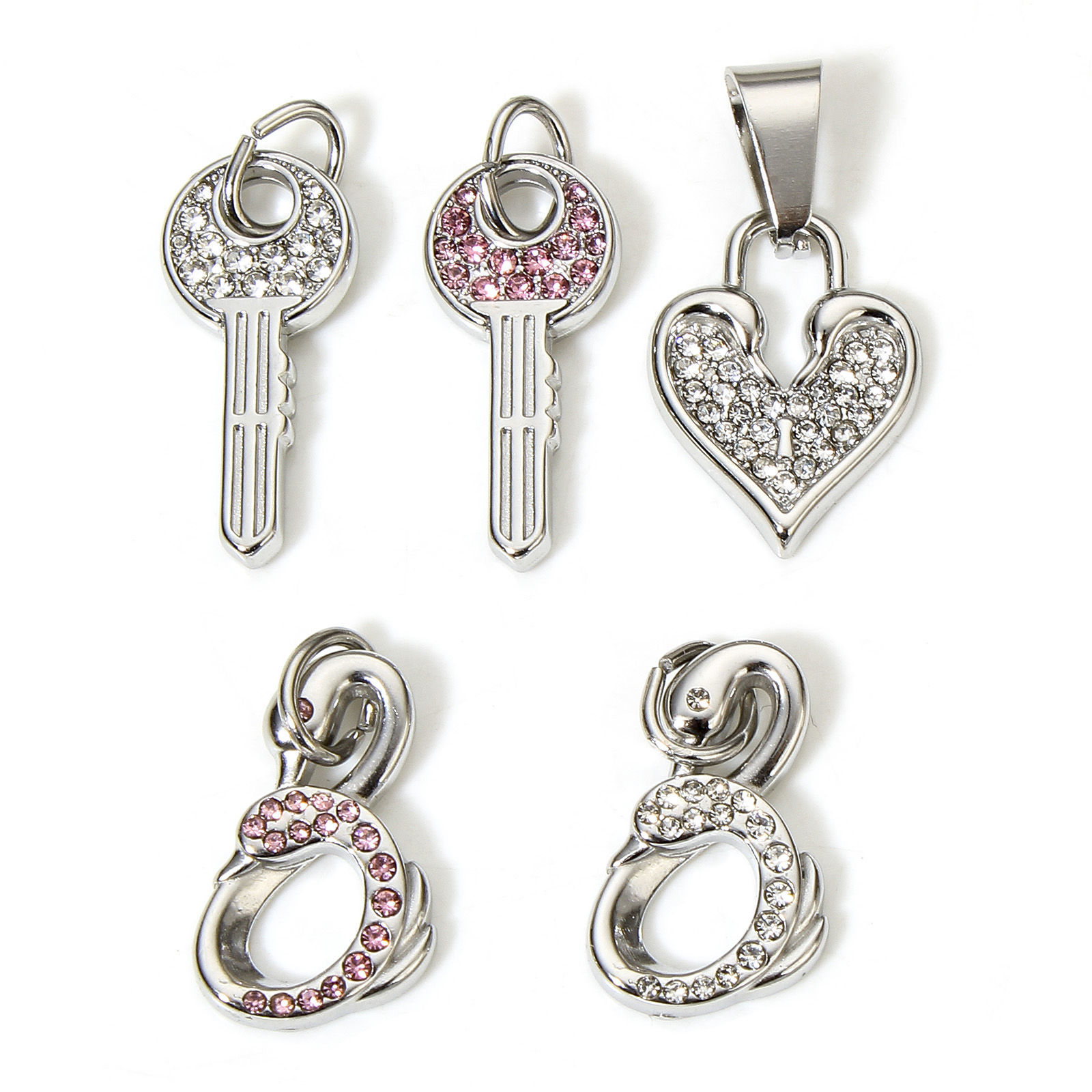 Immagine di 1 Pz 304 Acciaio Inossidabile Charms Tono Argento
