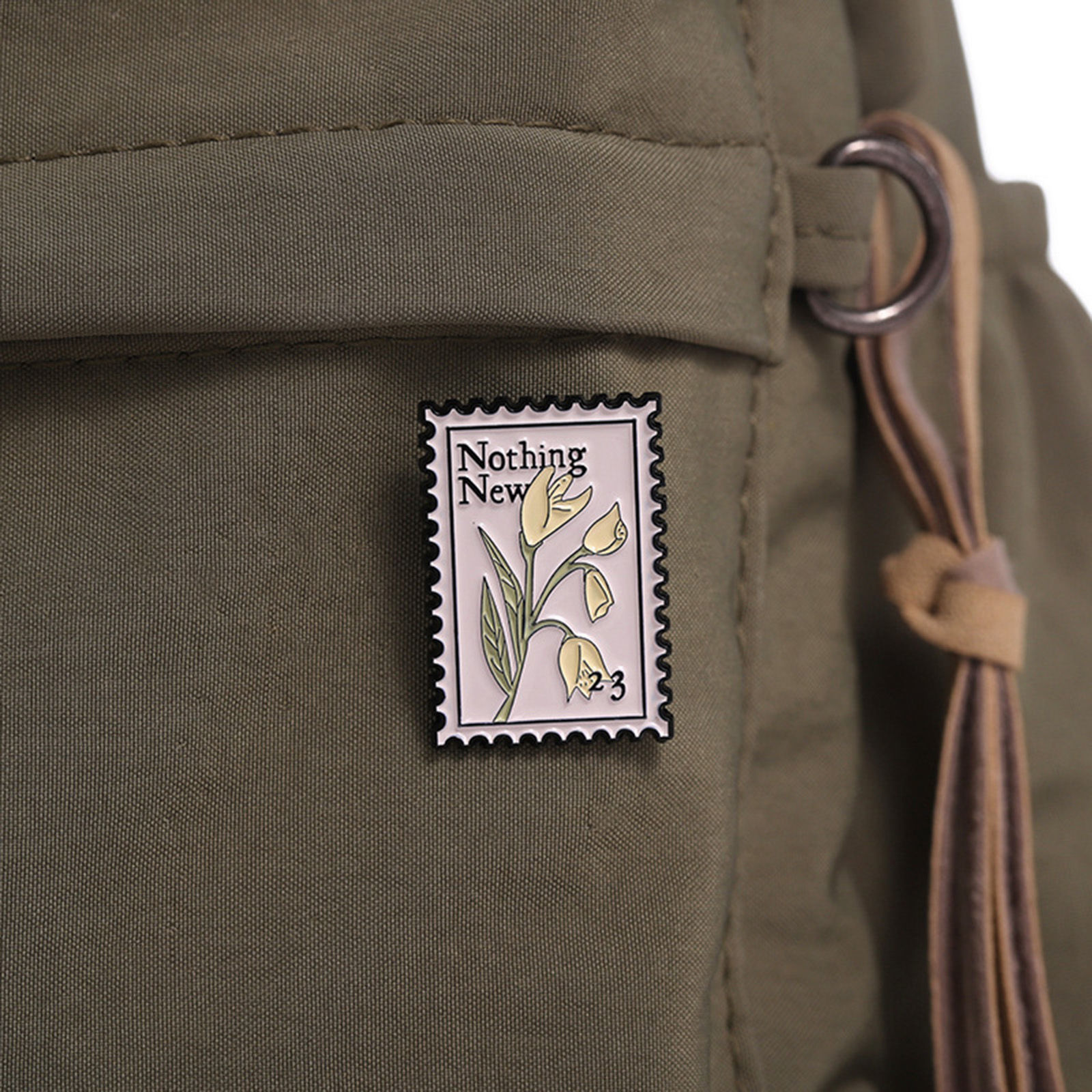 Picture of Pastoral Style Pin Brooches Rectangle Flower Multicolor Enamel