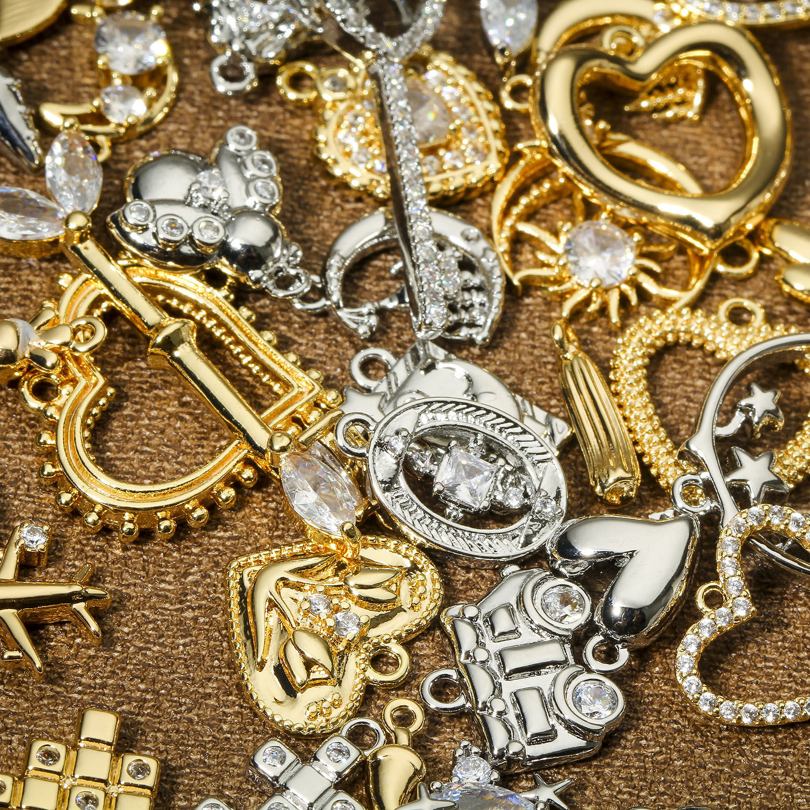 Picture of Brass Charms Real Gold Plated Food 3D