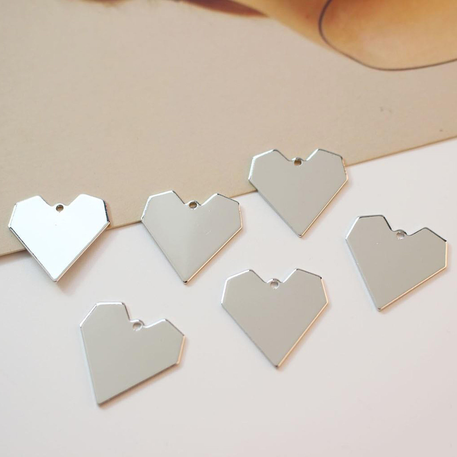 Picture of Brass Valentine's Day Charms Multicolor Heart 20mm x 20mm