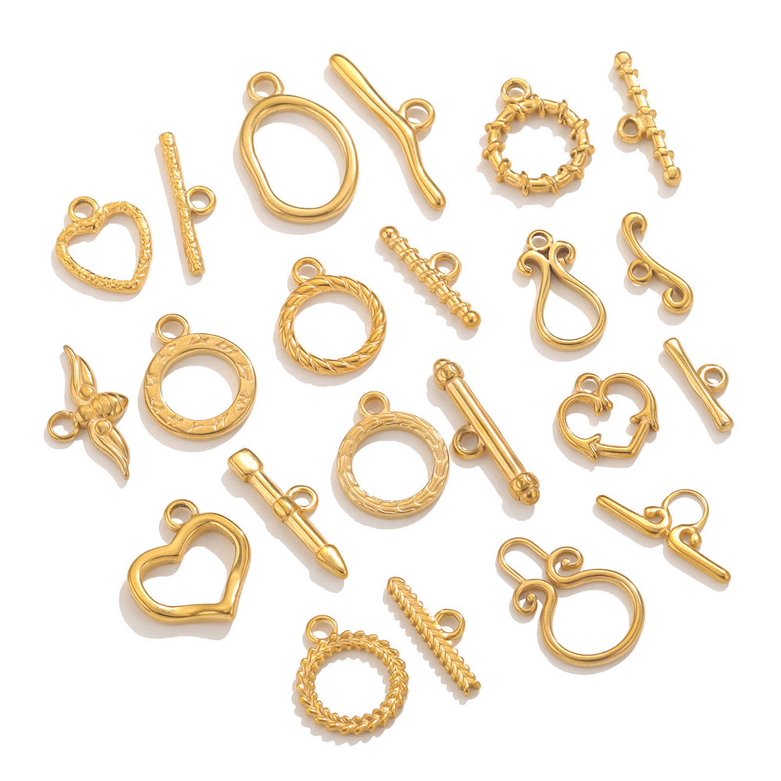 Bild von 1 Set 304 Edelstahl Knebelverschluss