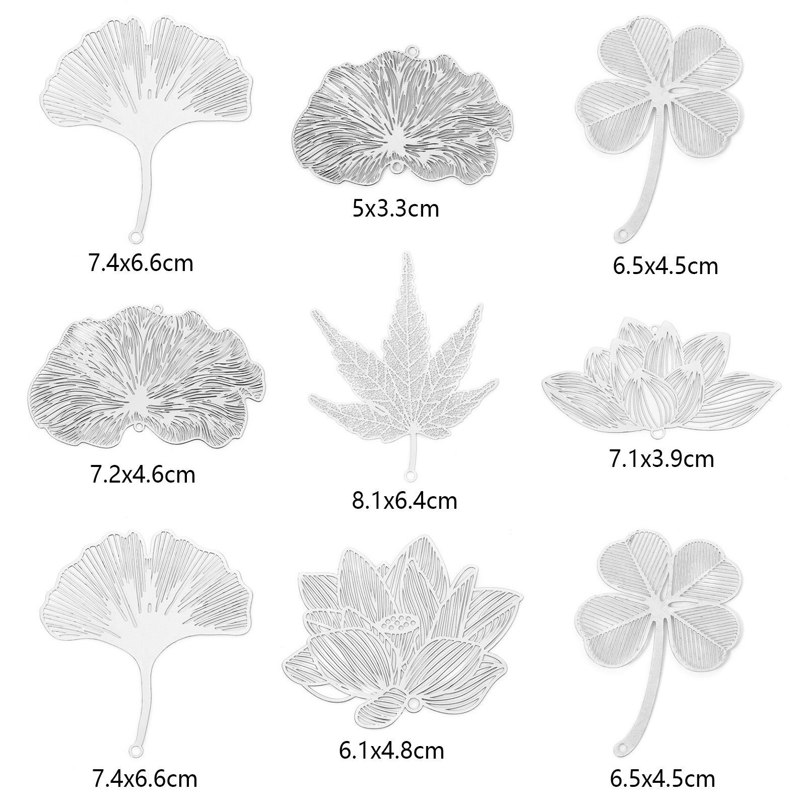 Picture of Iron Based Alloy Filigree Stamping Pendants Multicolor Lotus Flower Leaf Hollow