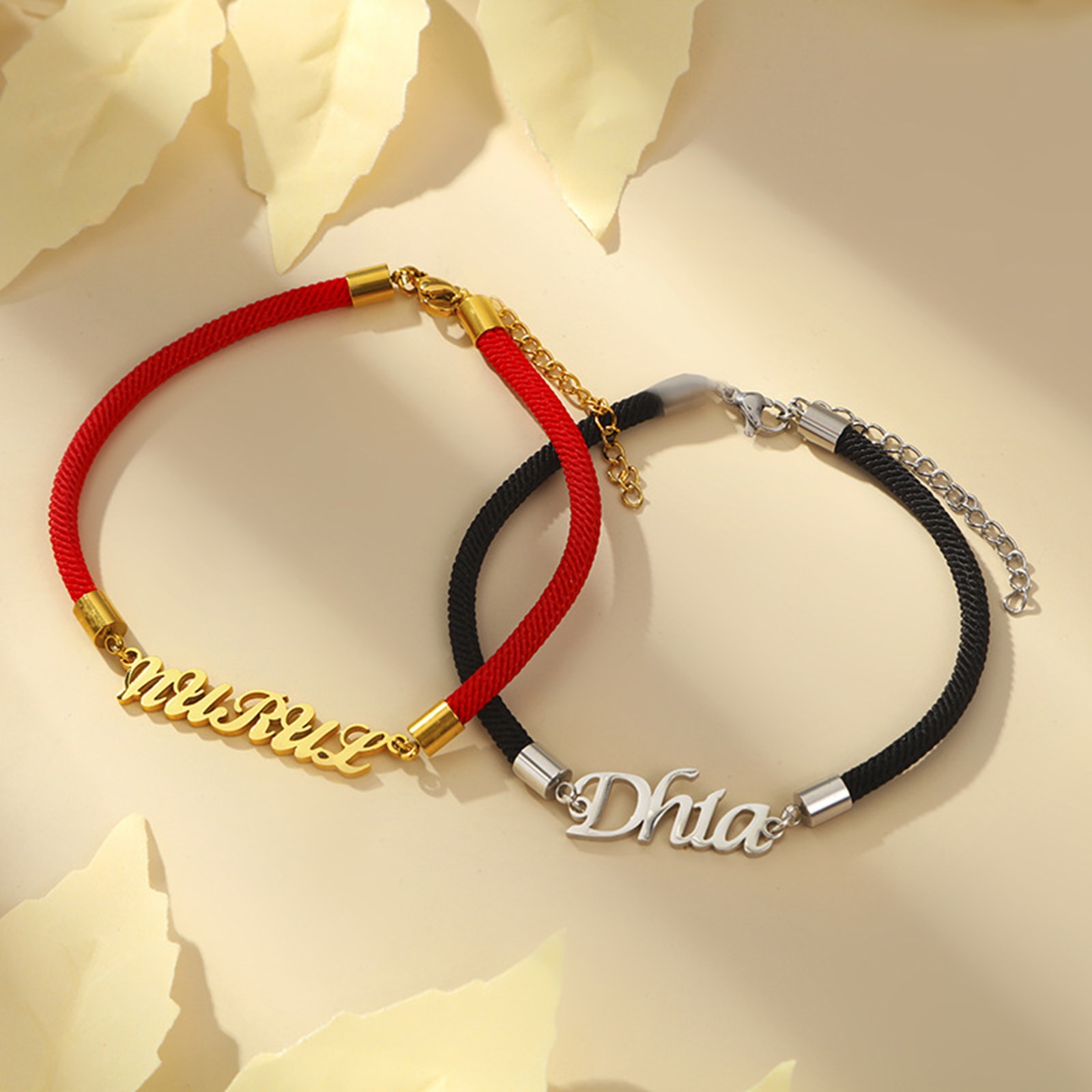 Picture of 304 Stainless Steel Customized Name Personalized Letter Connector Charm Pendant
