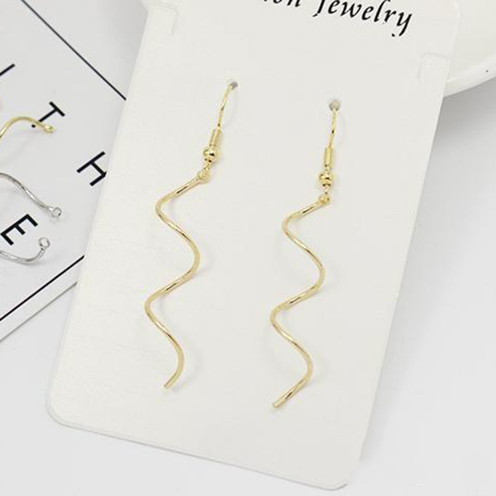 Image de 2 Pcs Pendentifs en Laiton Forme de S Multicolore Courbe