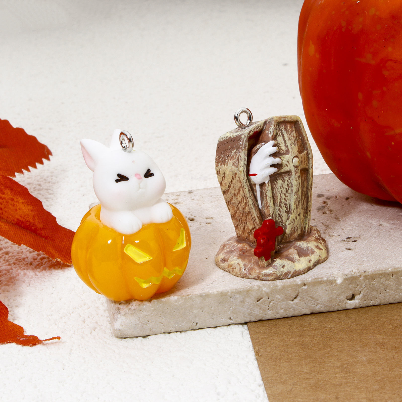 Imagen de 5 Unidades Resina Halloween Colgantes 3D Multicolor