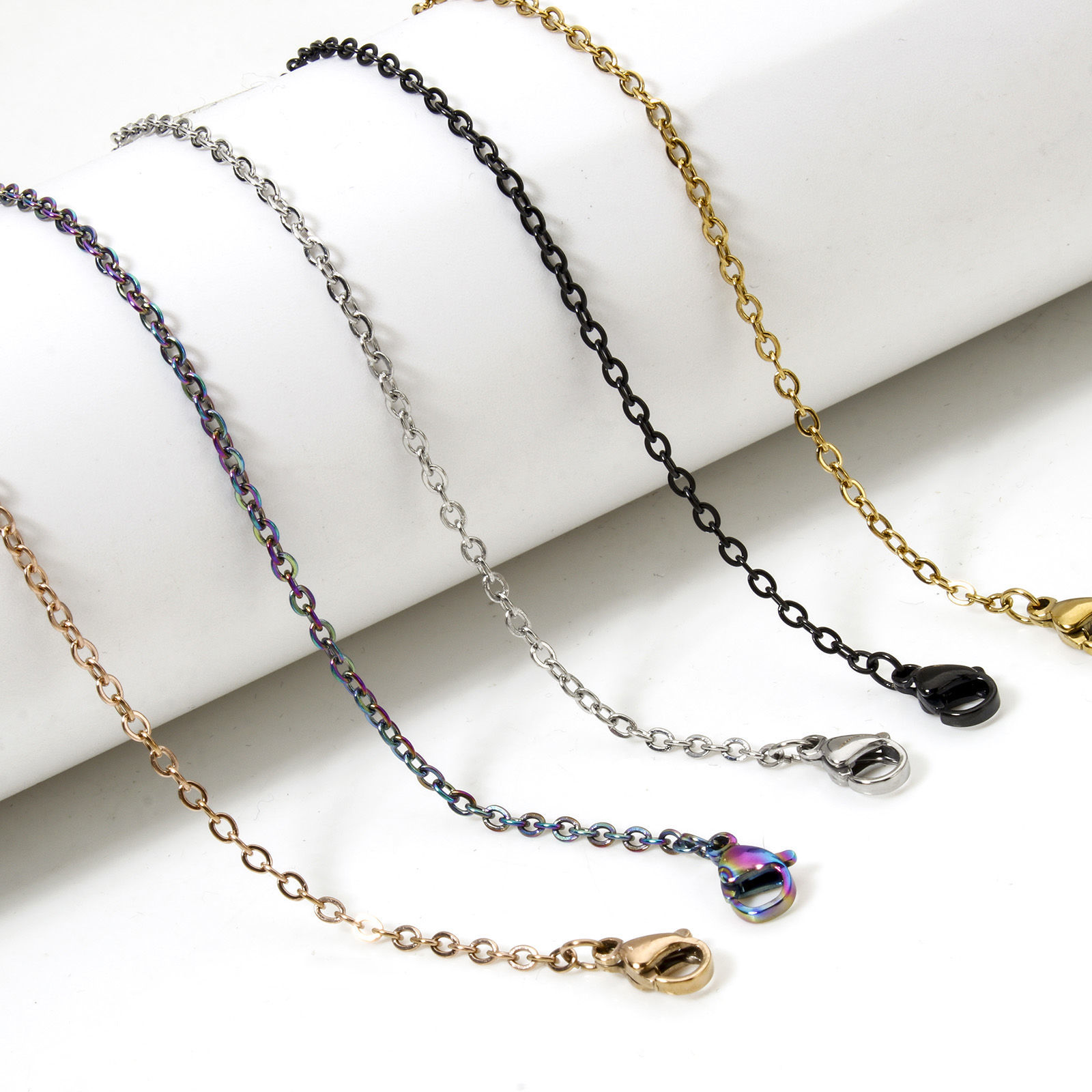 Picture of Wholesale Link Cable Chain Necklace, 304 Stainless Steel, Unisex Simple Minimalist Gift Jewelry For Retailer, 50.5cm(19 7/8") long, 1 Piece
