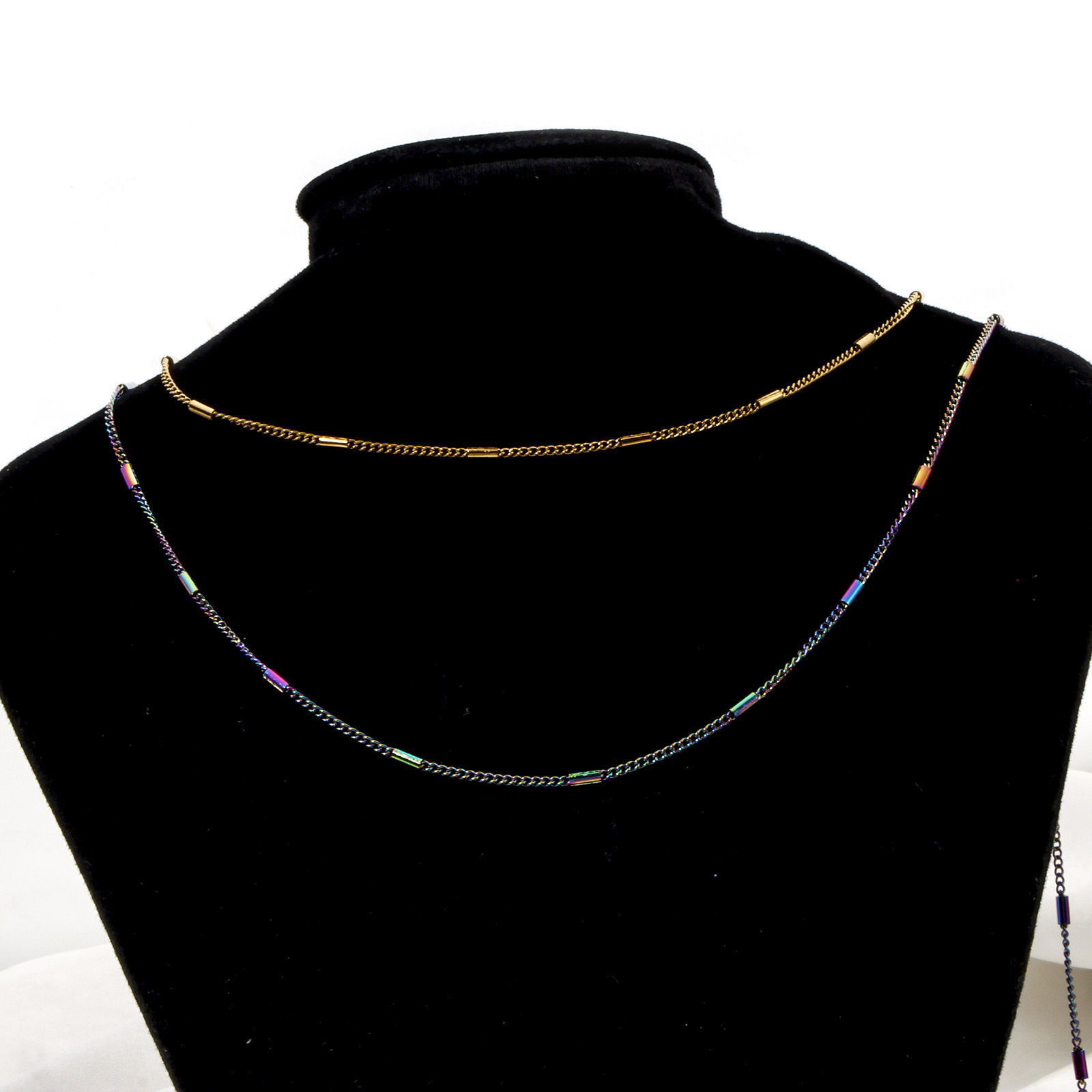 Picture of Wholesale Link Chain Necklace, 304 Stainless Steel, Unisex Minimalist Gift Jewelry For Retailer, 40cm(15.7") long, 1 Piece