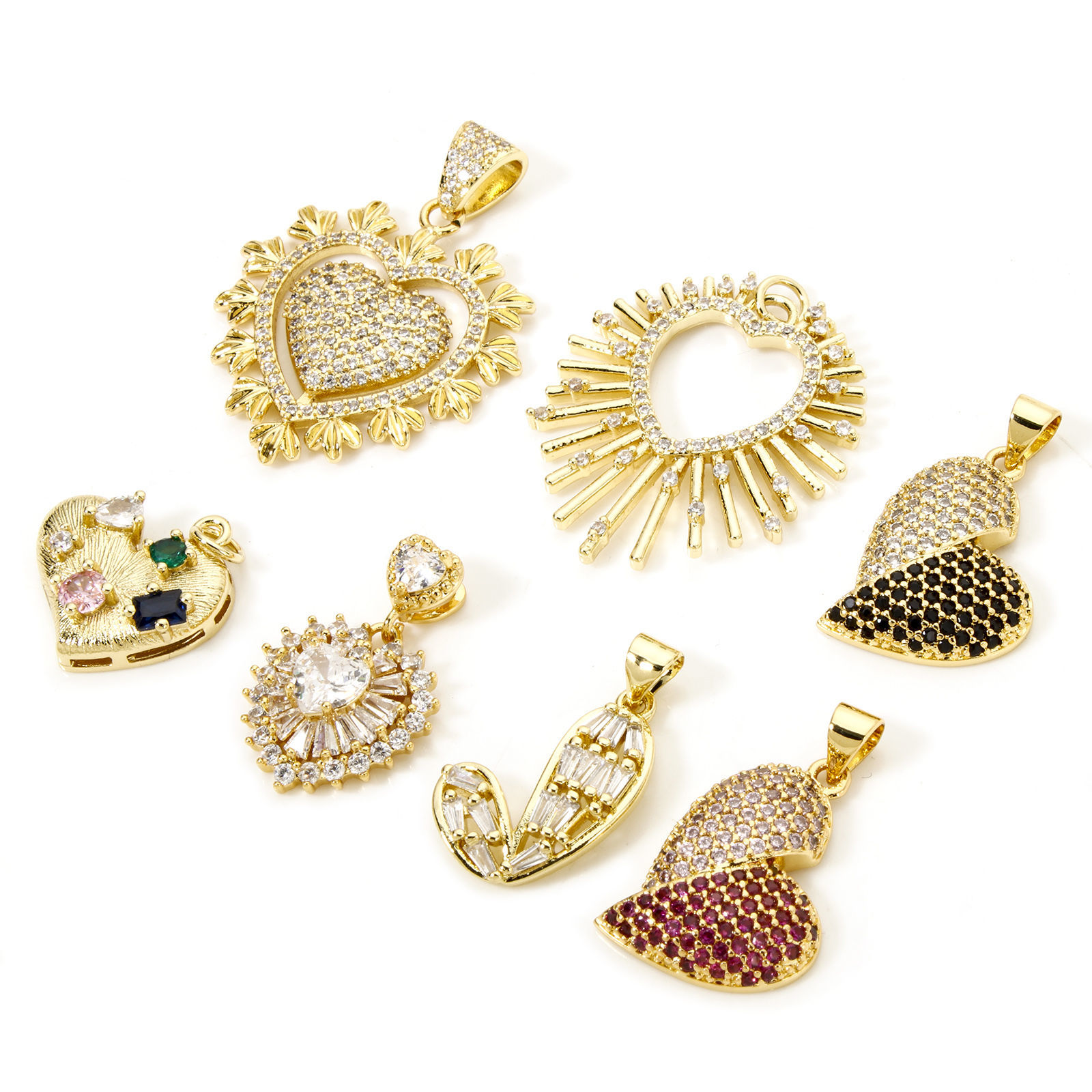 Picture of Valentine's Day Charms 18K Gold Plated Heart