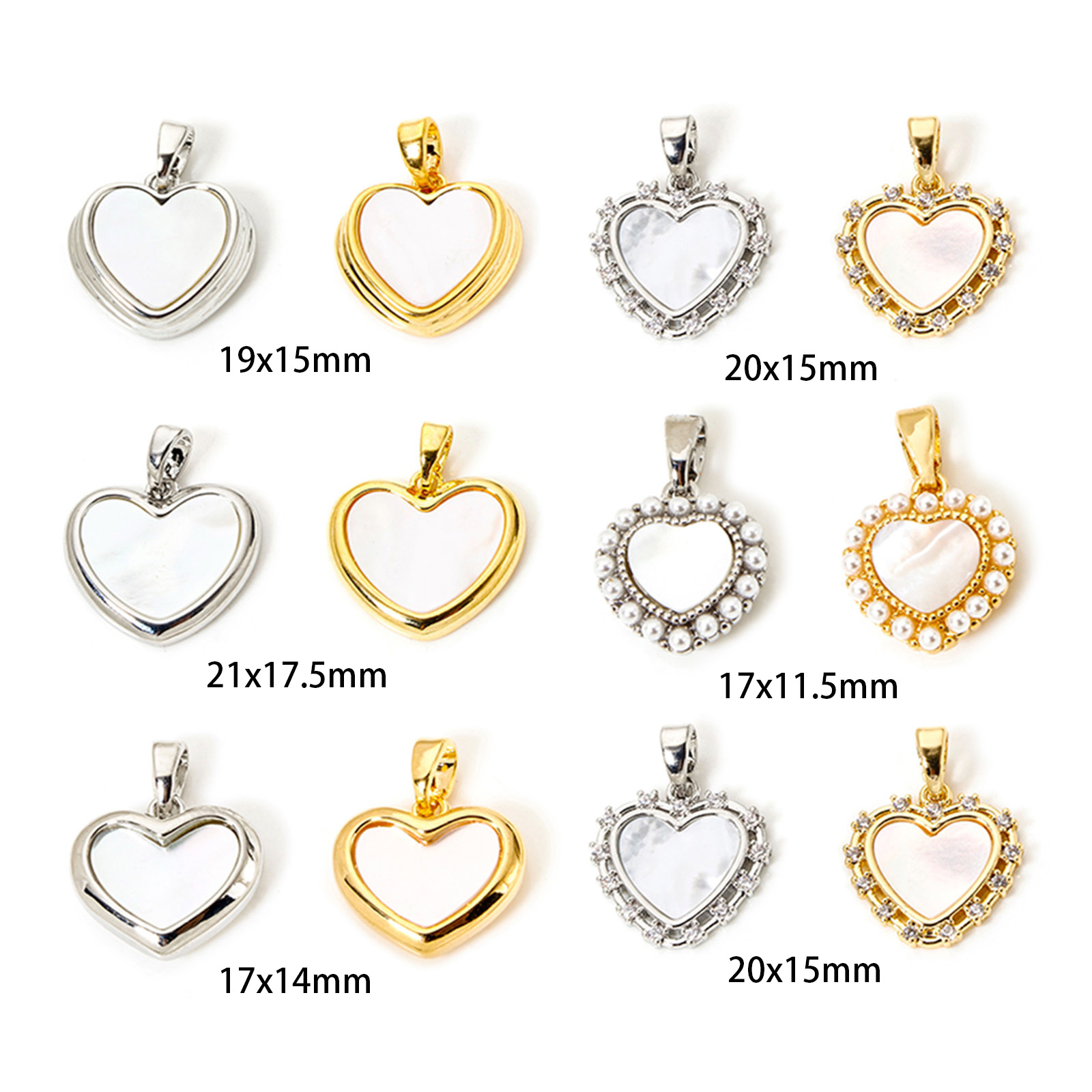 Imagen de 2 Unidades día de San Valentín Colgantes Charms Corazón Multicolor
