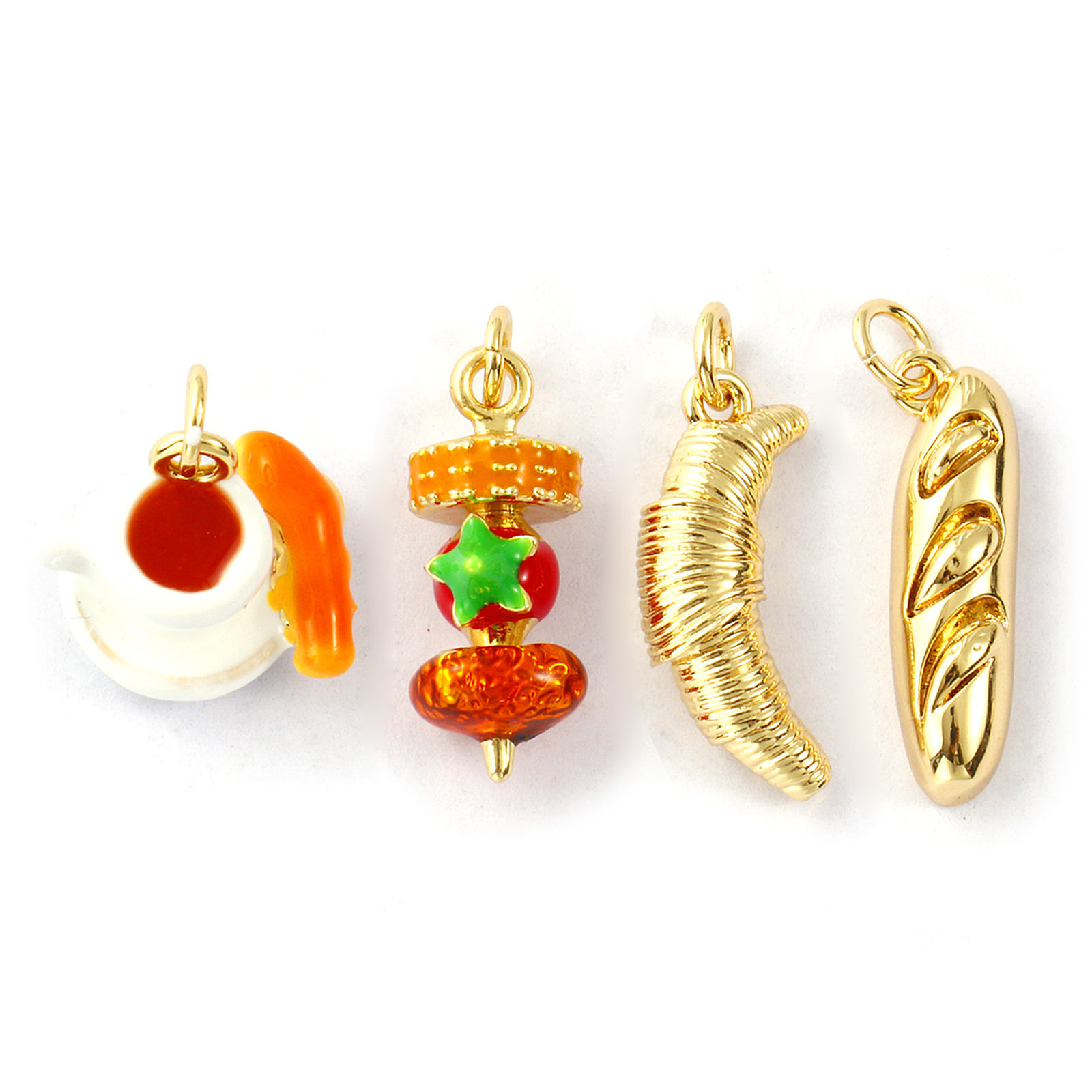 Picture of Eco-friendly Brass Charms 18K Real Gold Plated 3D