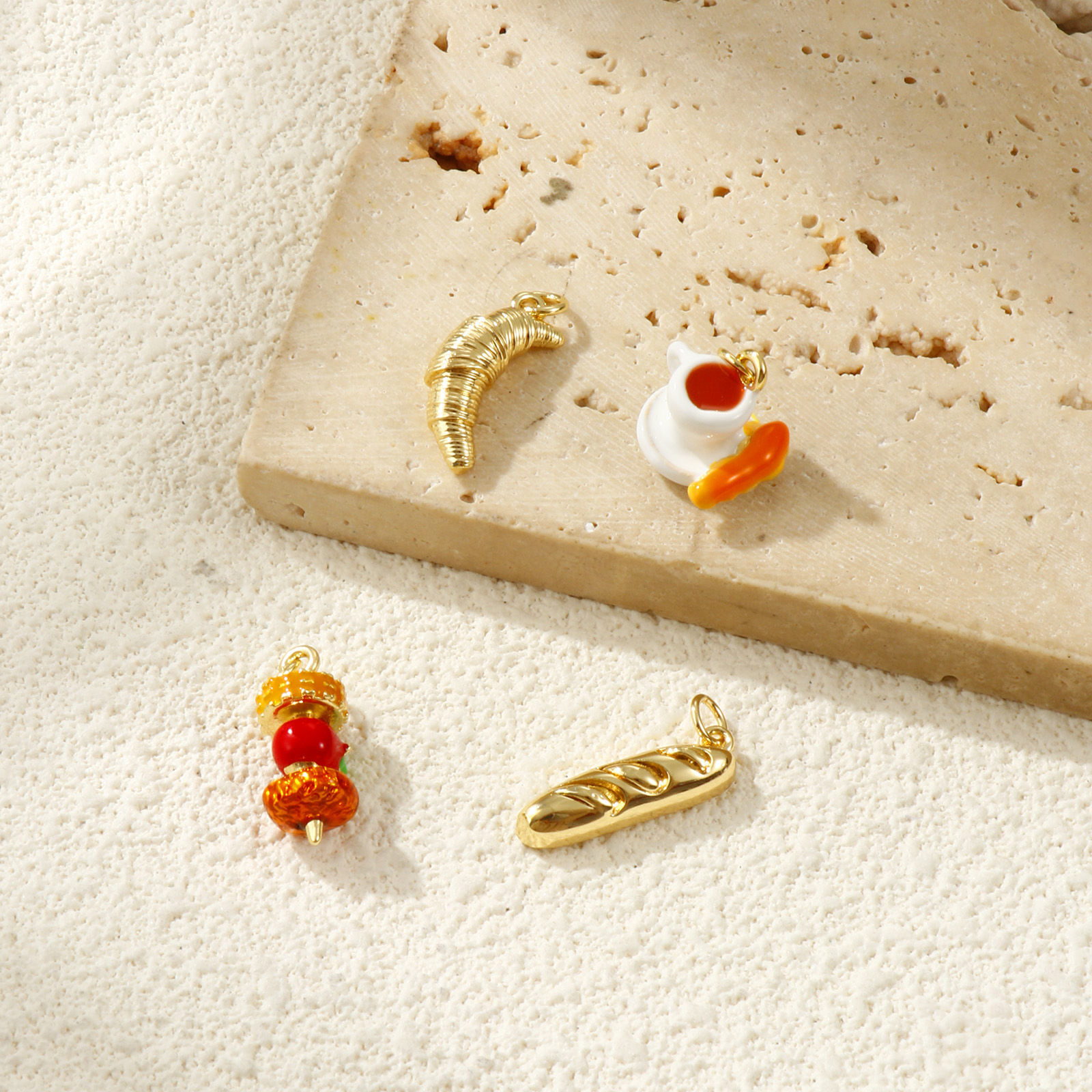 Picture of Eco-friendly Brass Charms 18K Real Gold Plated 3D
