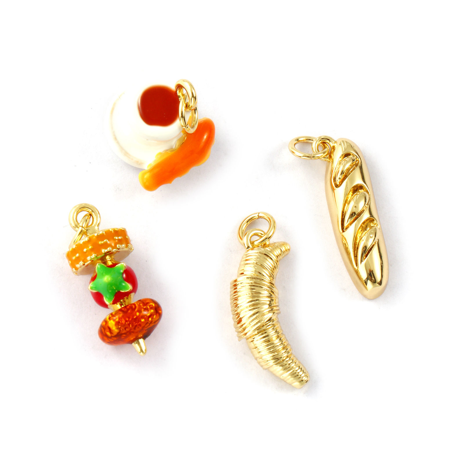Picture of Eco-friendly Brass Charms 18K Real Gold Plated 3D