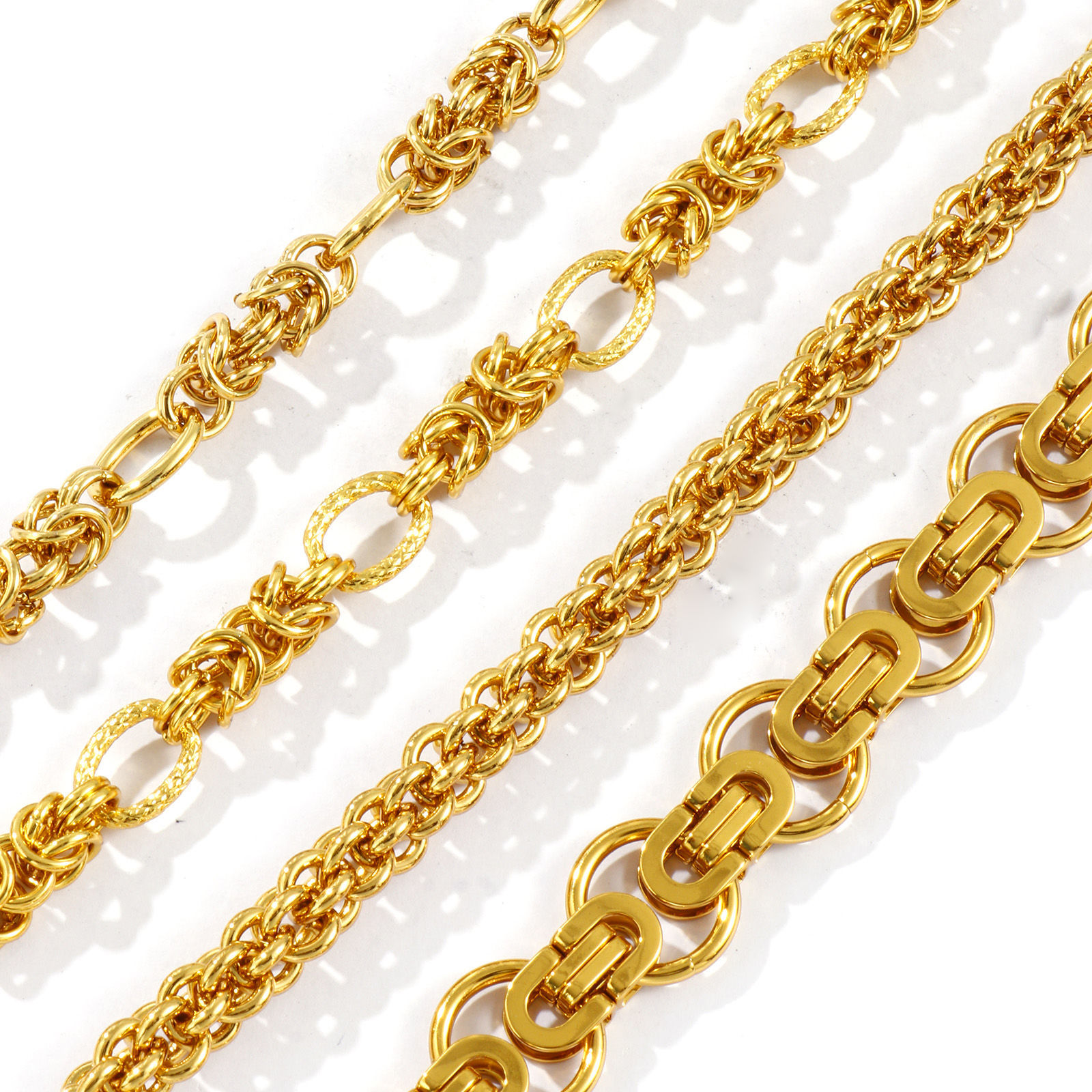 Picture of Wholesale Handmade Link Chain Bracelets, 18K Gold Plated 304 Stainless Steel, Unisex Eco-friendly Stylish Minimalist Gift Jewelry Supply 17cm(6.7") long