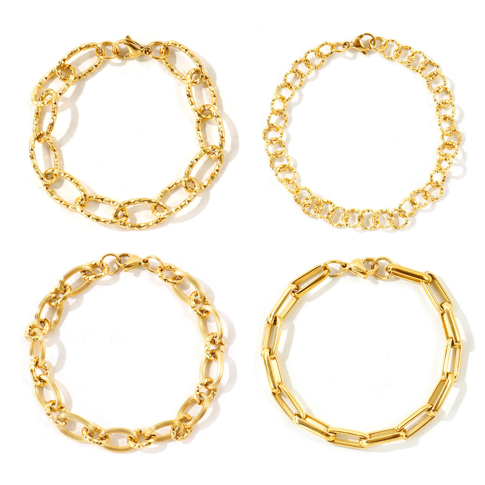 Picture of Wholesale 304 Stainless Steel Bracelets, Eco-friendly, Unisex Simple Stylish Gift Jewelry Supply, 19cm(7.5") long, 1 Piece