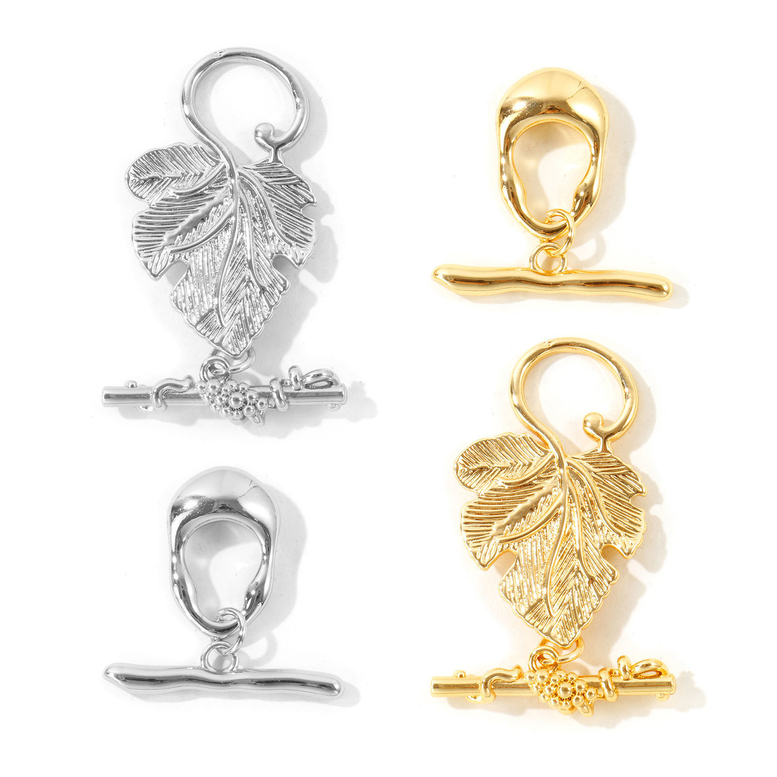 Picture of 2 Sets Eco-friendly Brass Toggle Clasps Wholesale Real Gold Plated