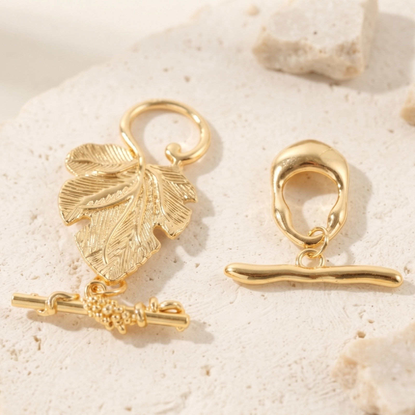 Picture of 2 Sets Eco-friendly Brass Toggle Clasps Wholesale Real Gold Plated