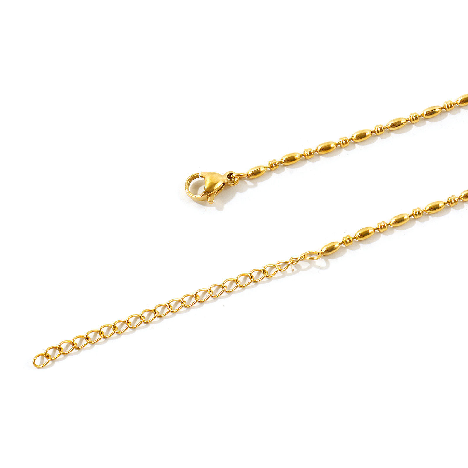 Picture of Wholesale Ball Chain Necklace, 304 Stainless Steel, Unisex Eco-friendly Simple Stylish Gift Jewelry For Retailer, 40cm(15.7") + 5cm(2") long, Chain Size: 2mm, 1 Piece