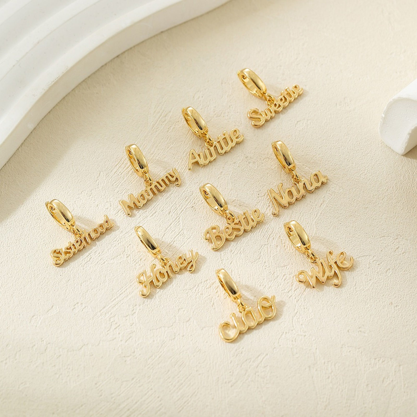 Picture of 1 Piece Brass Family Jewelry Charms Wholesale, Message Multicolor