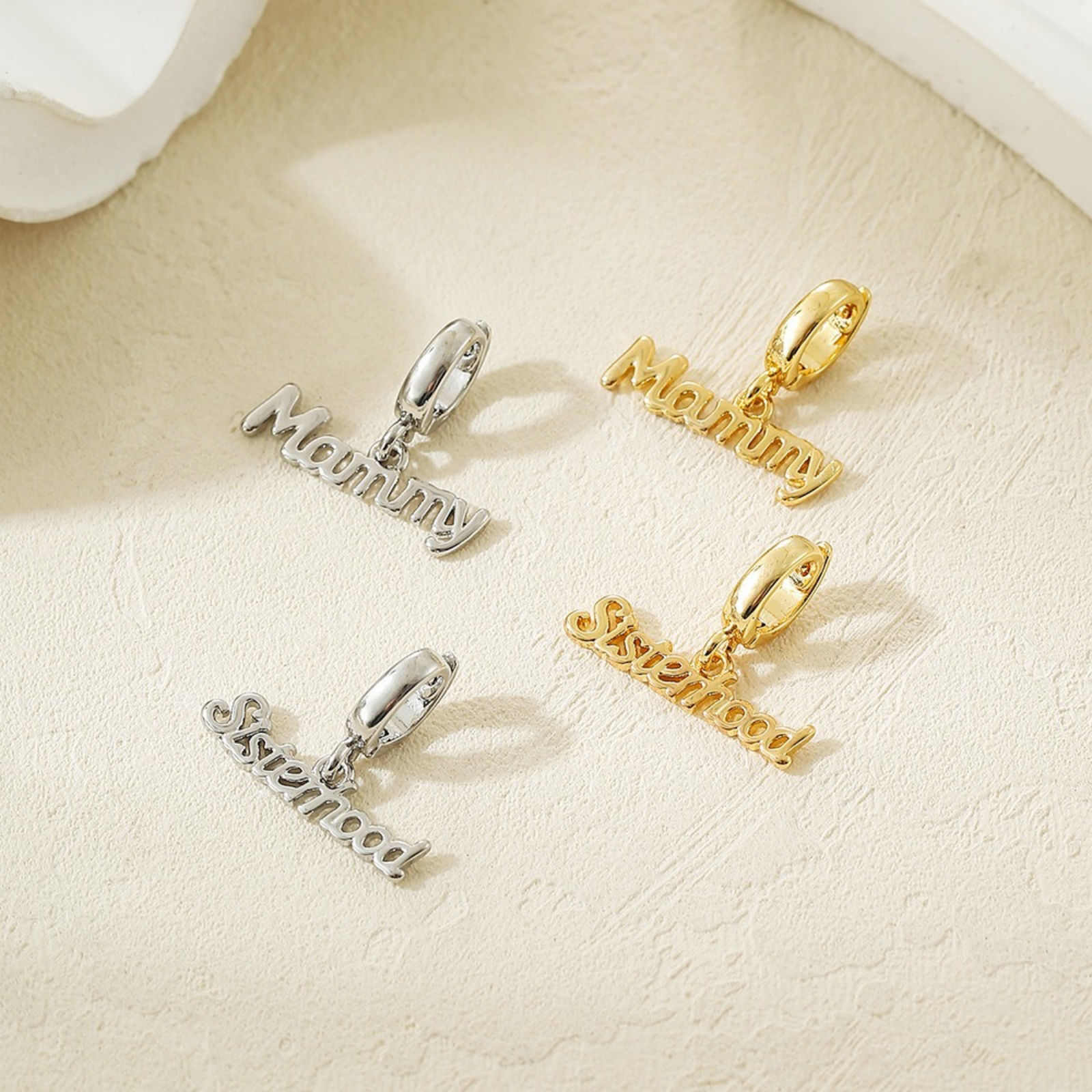 Picture of 1 Piece Brass Family Jewelry Charms Wholesale, Message Multicolor