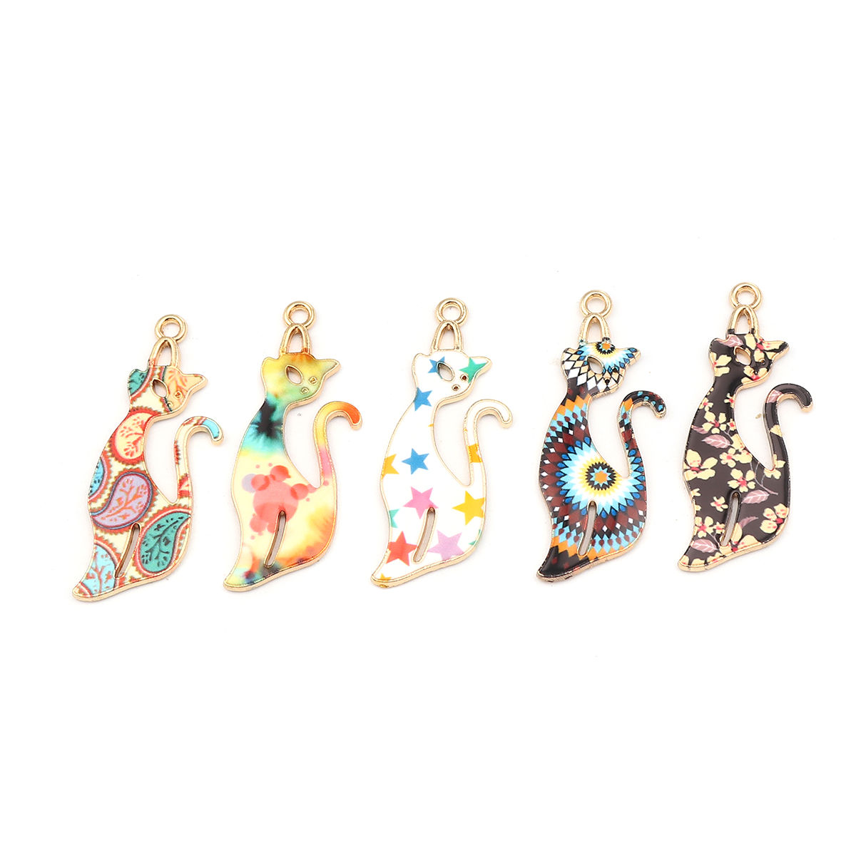 Immagine di Zinc Based Alloy Pendants Cat Animal