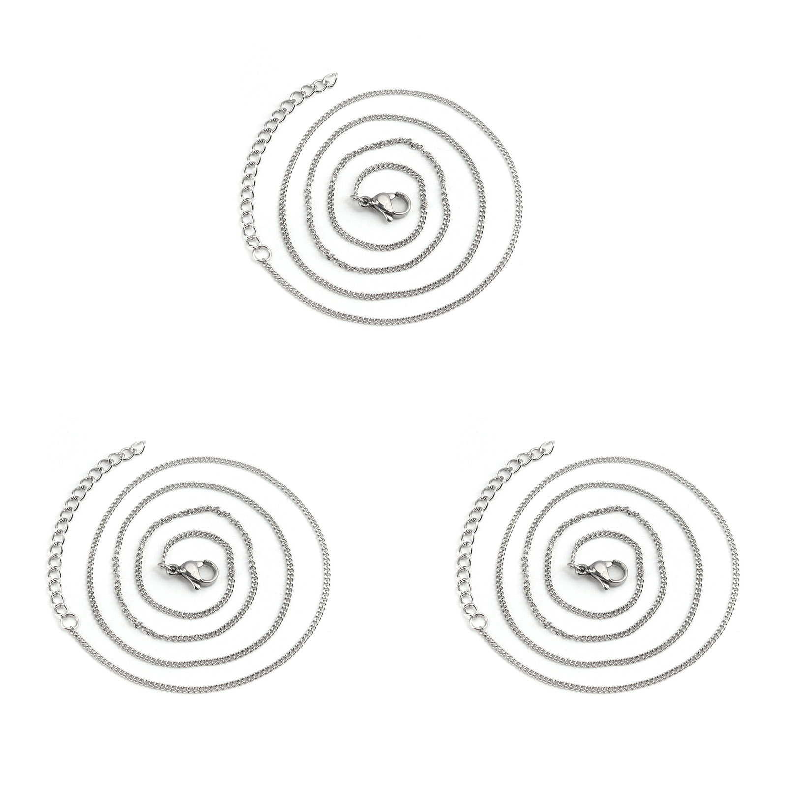 Picture of Wholesale Curb Link Chain Necklace, 304 Stainless Steel, Unisex Minimalist Gift Jewelry For Retailer, 1 Piece
