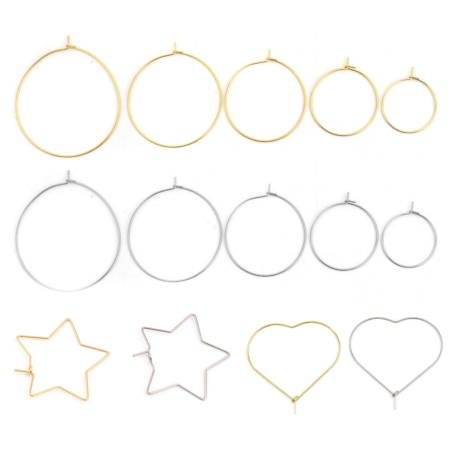 Picture of 304 Stainless Steel Hoop Earrings Multicolor
