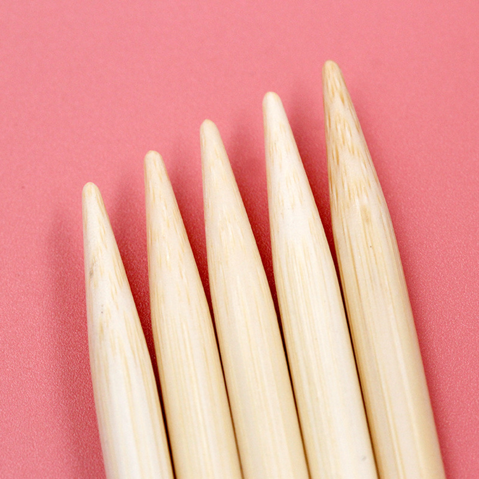 Picture of Bamboo Double Pointed Knitting Needles Natural 15cm(5 7/8") long