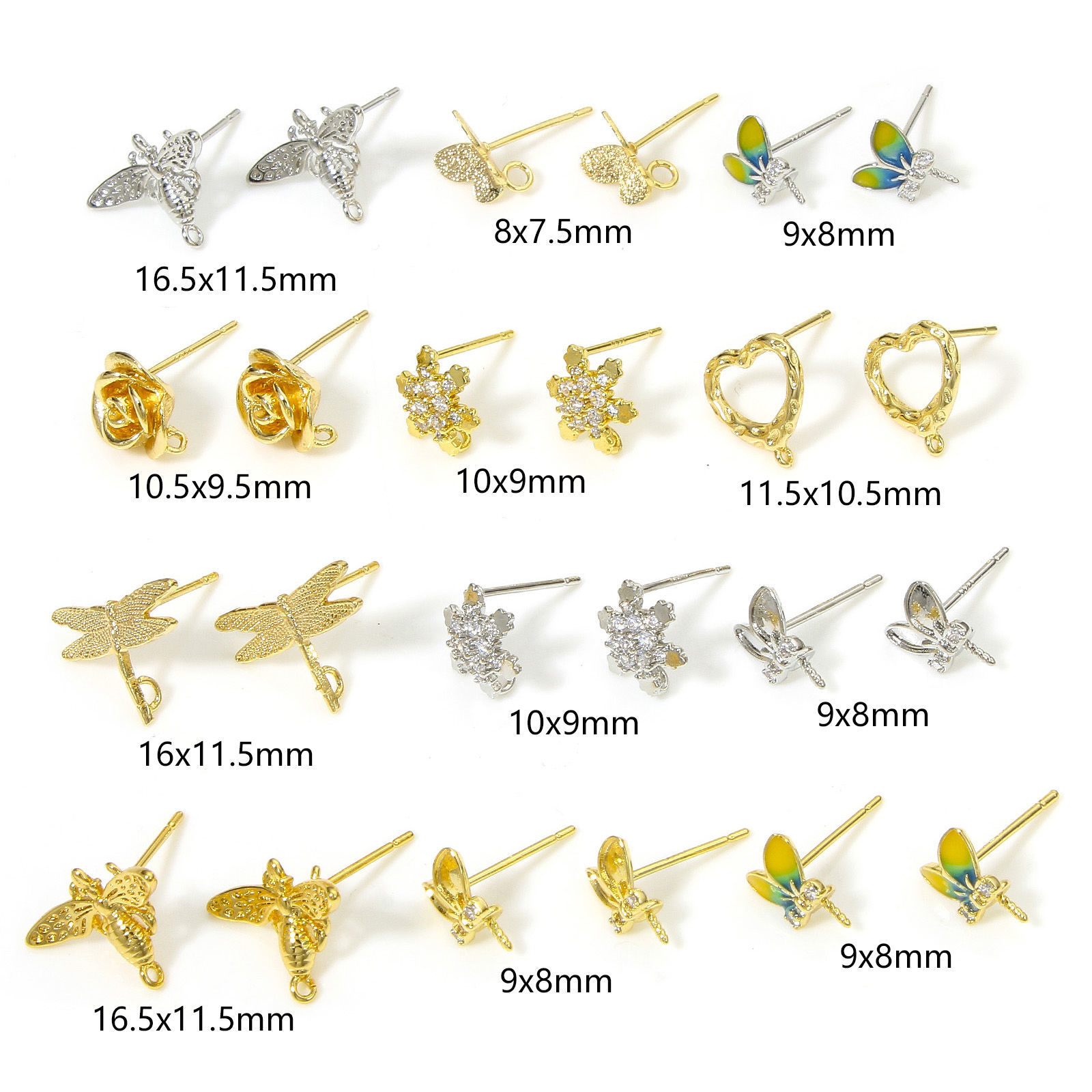 Picture of Hypoallergenic Brass Cute Earring Accessories Multicolor Rabbit Ears