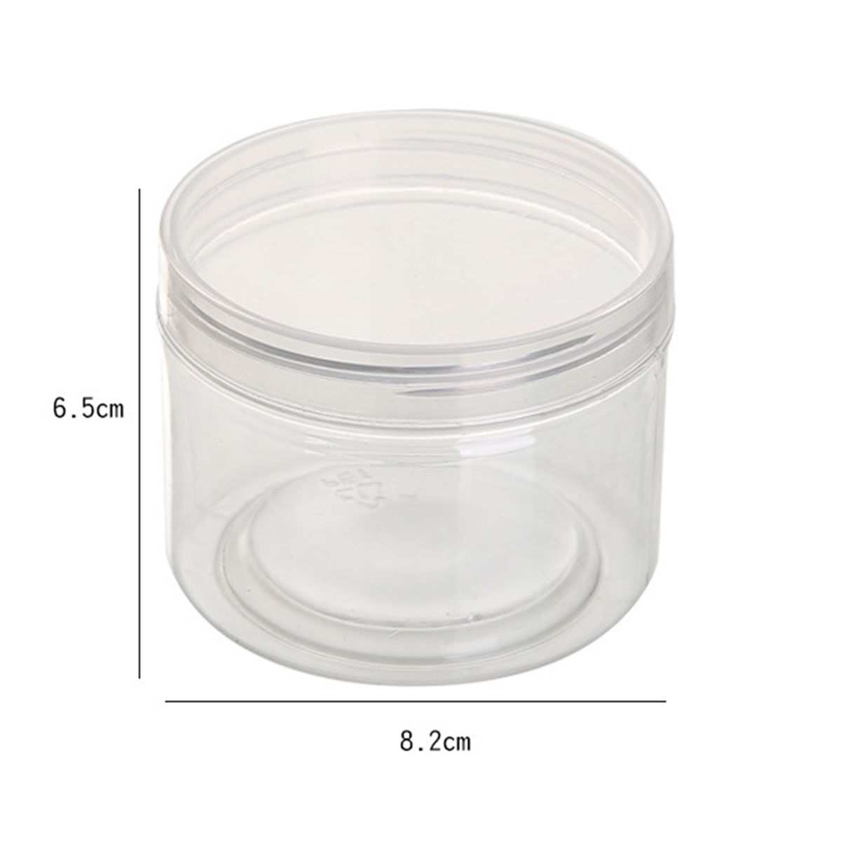 Picture of Transparent round transparent jar mouth sealed storage tank，5 Pcs