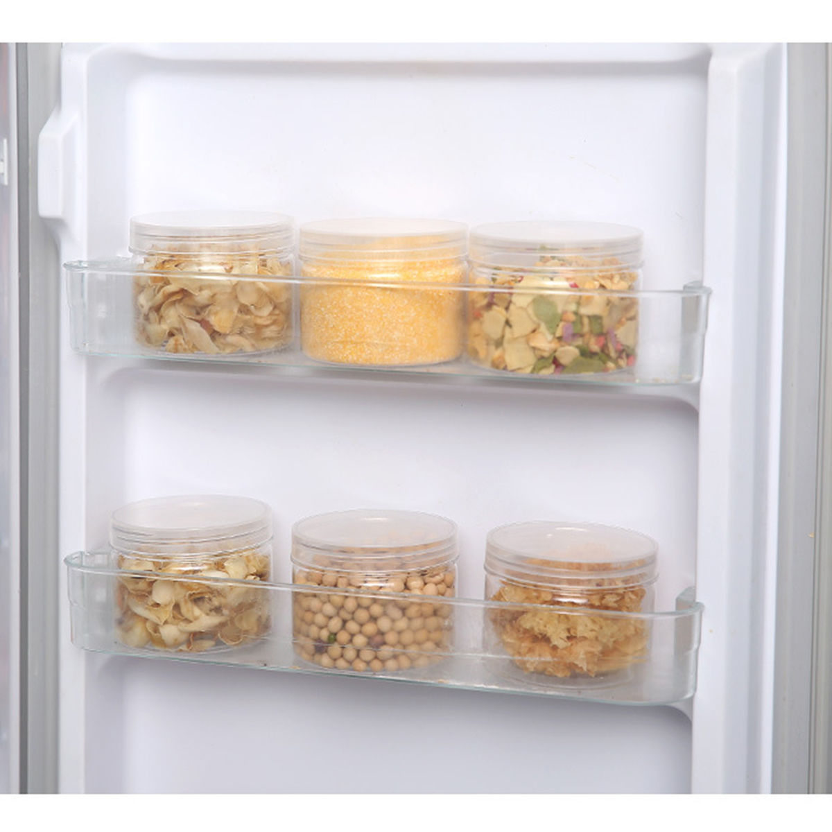 Picture of Transparent round transparent jar mouth sealed storage tank，5 Pcs