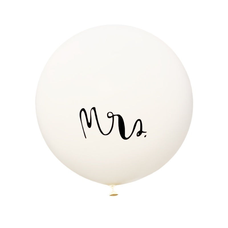 Picture of Latex Balloon Party Decorations Black & White Message " Mr " 1 Packet ( 100 PCs/Packet)