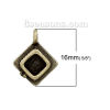 Picture of Zinc Based Alloy 3D Charms Doctorial Hat Antique Bronze 16mm( 5/8") x 13mm( 4/8"), 10 PCs
