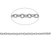 Picture of Wholesale Link Cable Chain Necklace, Silver Tone 304 Stainless Steel, Unisex Minimalist Gift Jewelry For Retailer, 59.5cm(23 3/8") long, 2 PCs