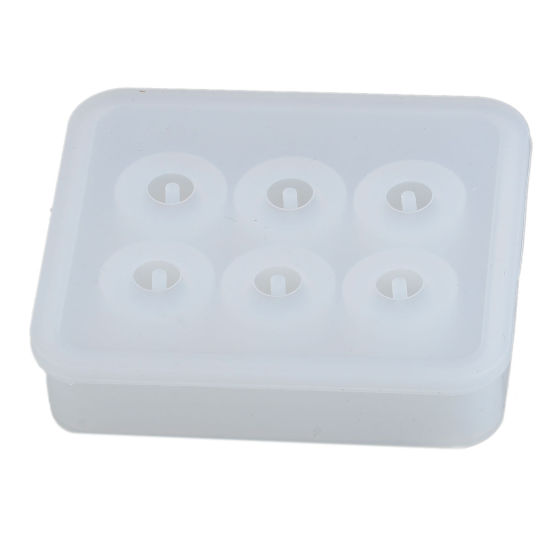 Image de 1 Pièce Moule en Silicone Rectangle Blanc 8cm x 7cm