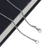 Picture of Wholesale Braided Rope Chain Necklace, Silver Tone 304 Stainless Steel, Unisex Minimalist Gift Jewelry For Retailer, 50cm(19.7") long, Chain Size: 3.2mm, 1 Piece