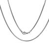 Picture of Wholesale Snake Chain Necklace, Silver Tone 304 Stainless Steel, Unisex Minimalist Gift Jewelry For Retailer, 50.8cm(20") long, Chain Size: 1.6mm, 1 Piece
