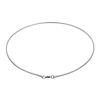 Picture of Wholesale Snake Chain Collar Neck Ring Necklace, Silver Tone 304 Stainless Steel, Unisex Minimalist Gift Jewelry For Retailer, 43.5cm(17 1/8") long, Chain Size: 2mm, 1 Piece