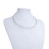 Picture of Wholesale Snake Chain Collar Neck Ring Necklace, Silver Tone 304 Stainless Steel, Unisex Minimalist Gift Jewelry For Retailer, 43.5cm(17 1/8") long, Chain Size: 2mm, 1 Piece