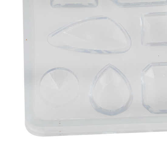 Image de Moule en Silicone pour Faire Bijoux en Résine Mixte Blanc 75mm x 60mm, 1 Pièce