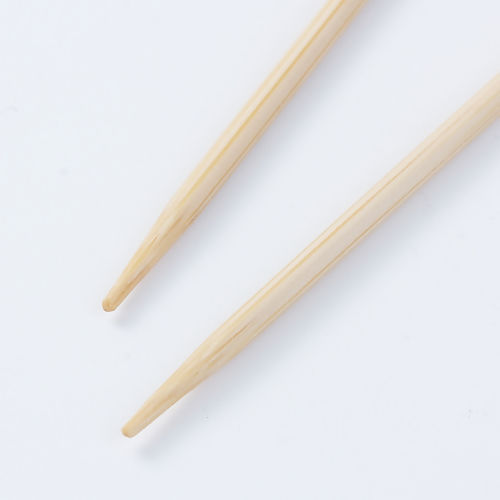 Image de 2.5mm Aiguilles à Tricoter Unique Point en Bambou Couleur Naturelle 34cm long, 1 Pièce