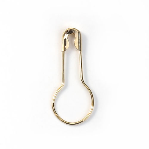 Image de Broche Epingle en Laiton Forme Rond Doré 21mm x 9mm, 100 Pcs