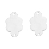 Picture of Stainless Steel Connectors Cloud Silver Tone 22mm( 7/8") x 15mm( 5/8"), 2 PCs